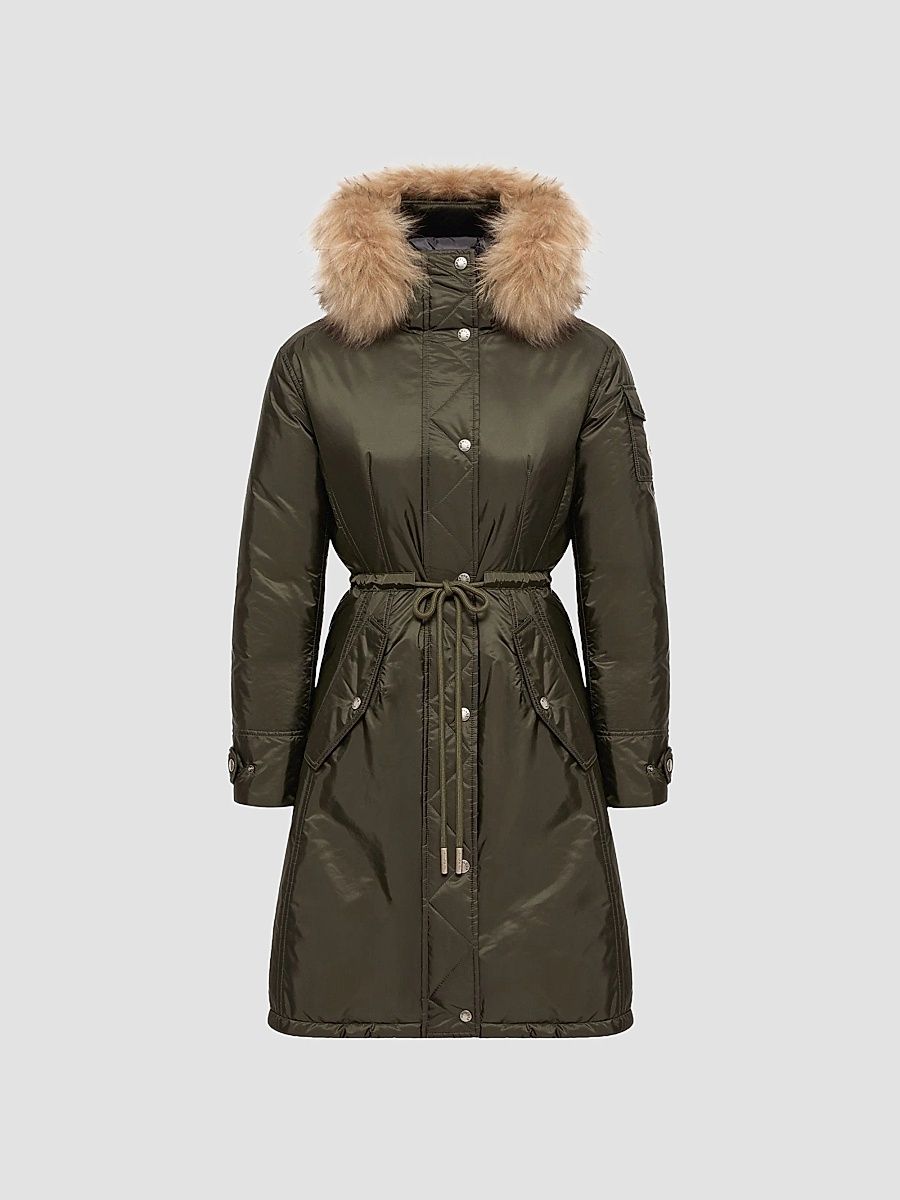 Women's Moustique Parka Jacket - Dark Green - Size XL