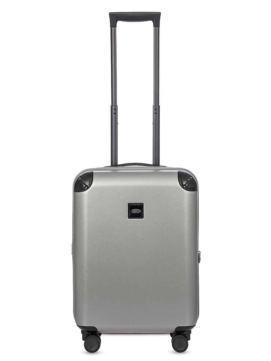 Men's Amalfi 21" Carry-On Spinner Suitcase - Silver Black