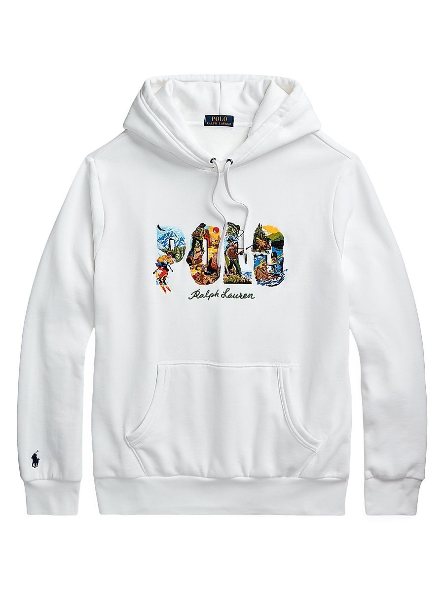 Men's Travel Polo Hoodie - White - Size XXL