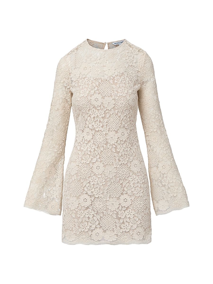 Women's Teresia Lace Minidress - Dove - Size 16
