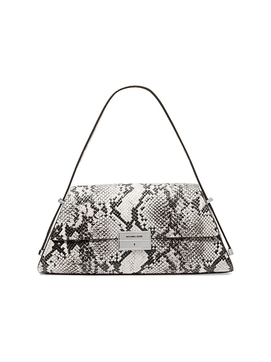 Women's Michael By Michael Kors Ludlow Shoulder Bag - Aluminum