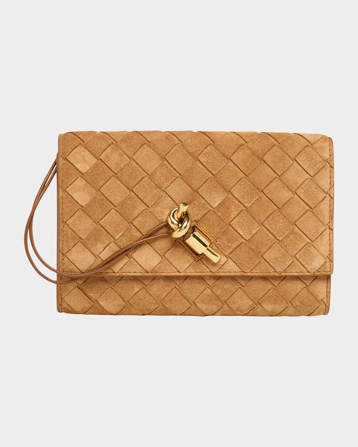 Andiamo Suede Clutch Bag