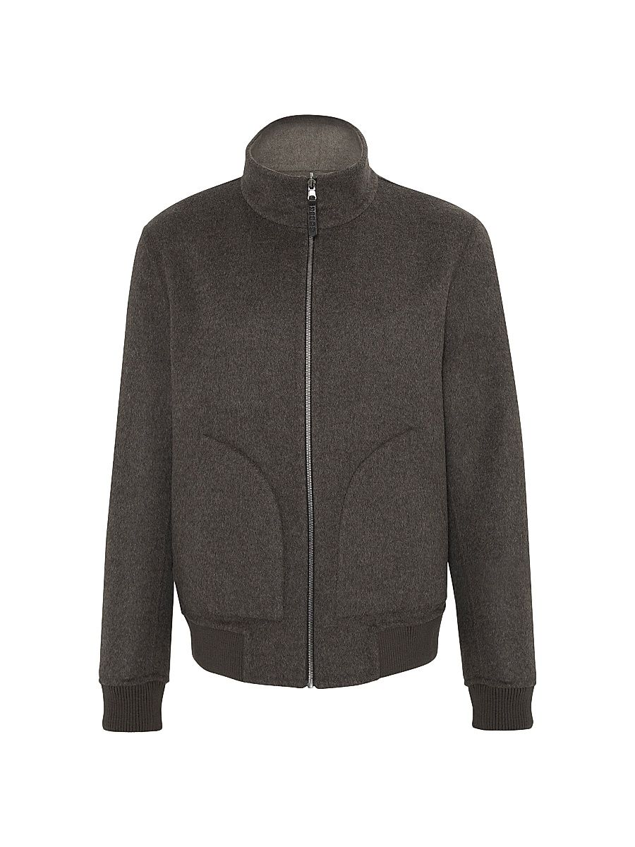 Men's Reversible Select Cashmere and Wool Jacket - Taupe Light Taupe - Size XL