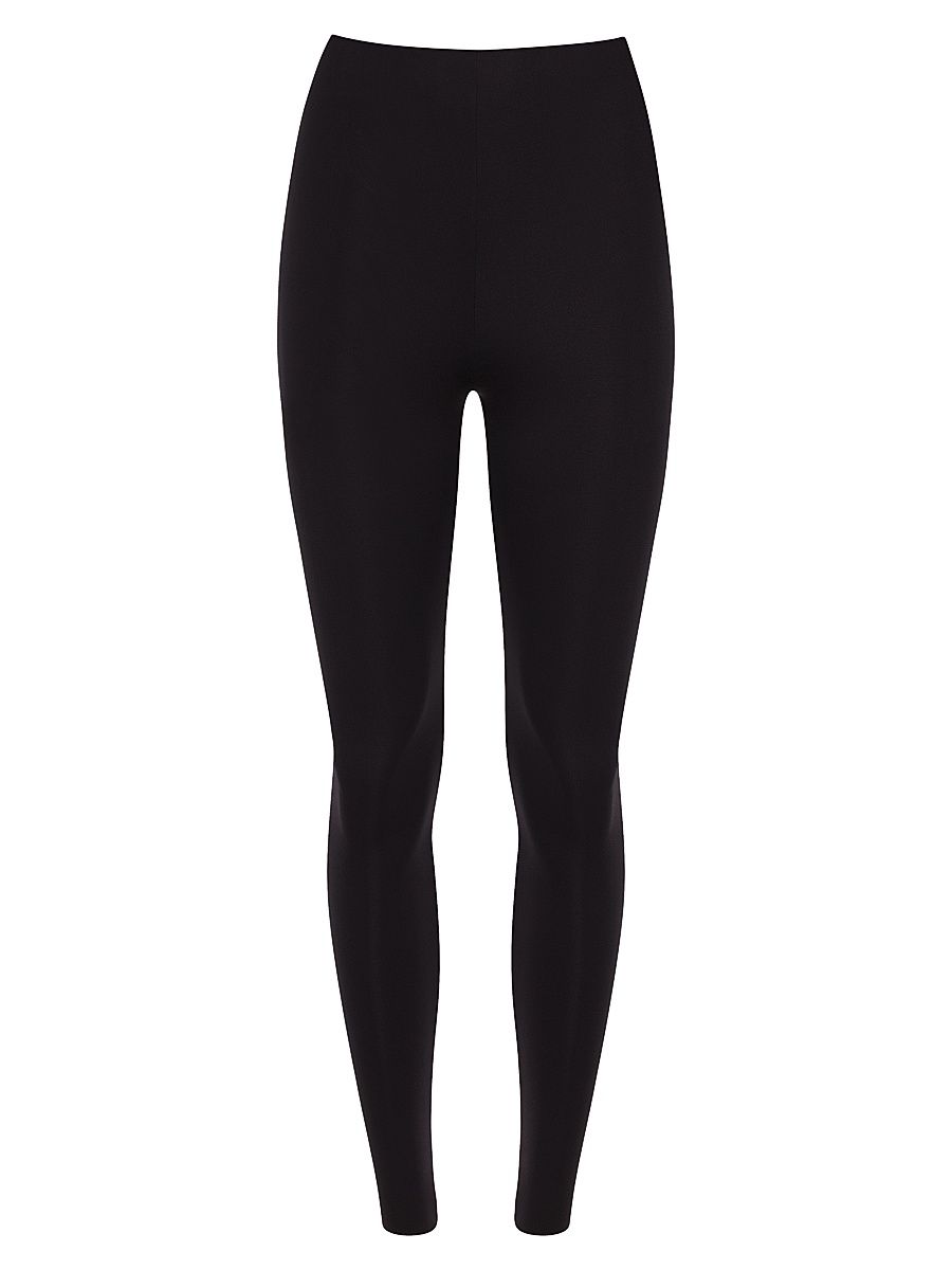 Women's Neoprene Leggings - Black - Size XL