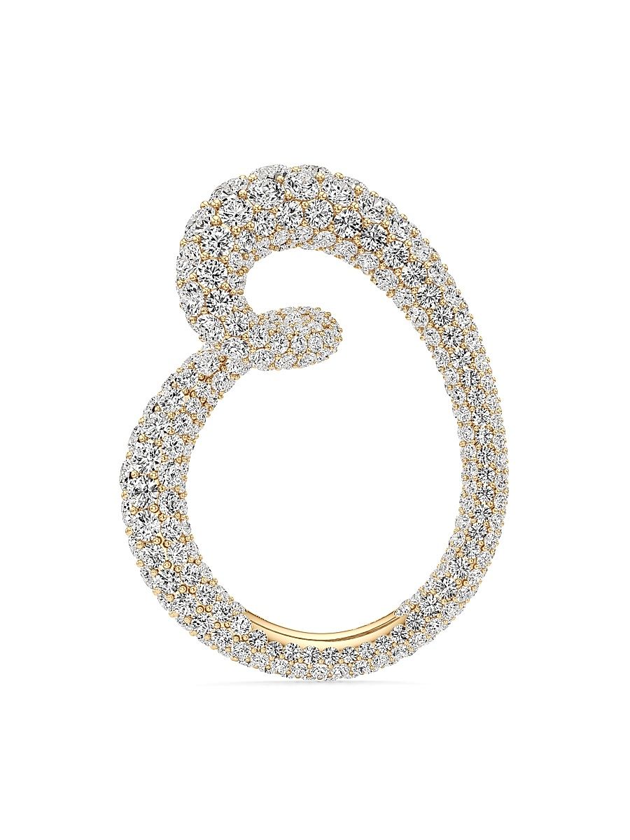 Women's Whirlwind 18K Yellow Gold & 5.95 TCW Lab-Grown Diamond Ring - Yellow Gold - Size 6.75