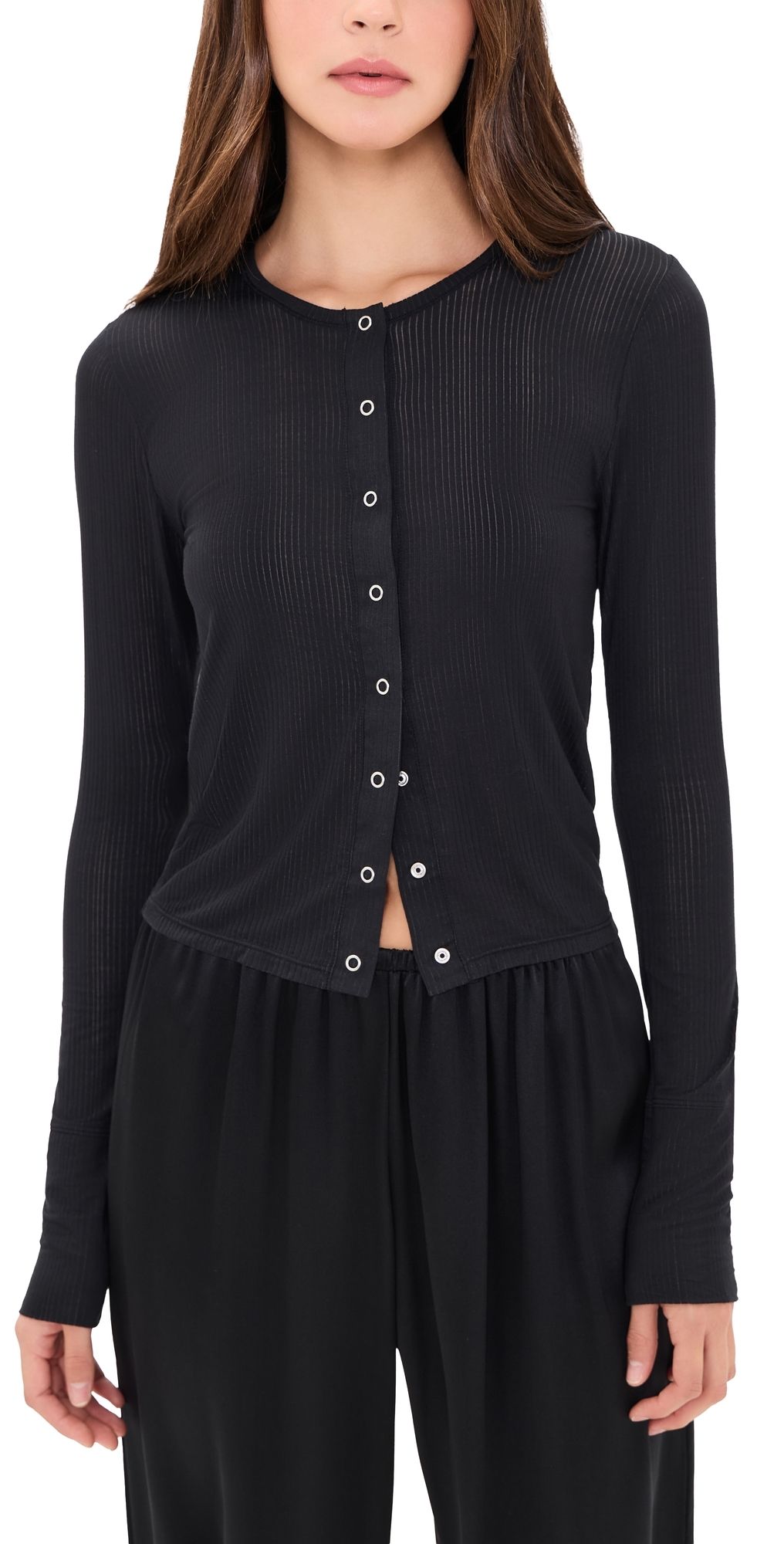 Negative Whipped Cardigan Black L