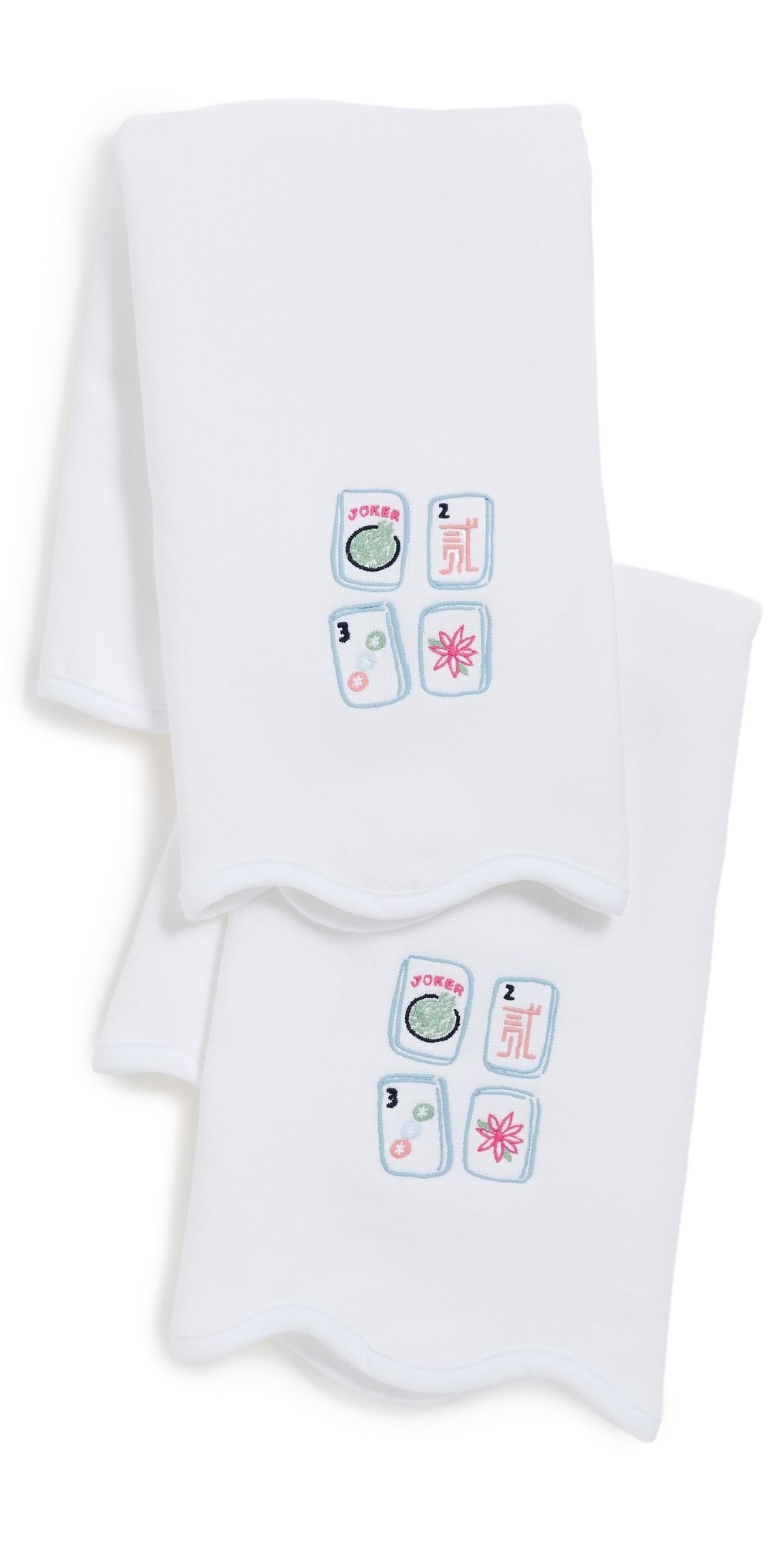 Weezie Mahjong Hand Towel 2 Pack Mahjong One Size