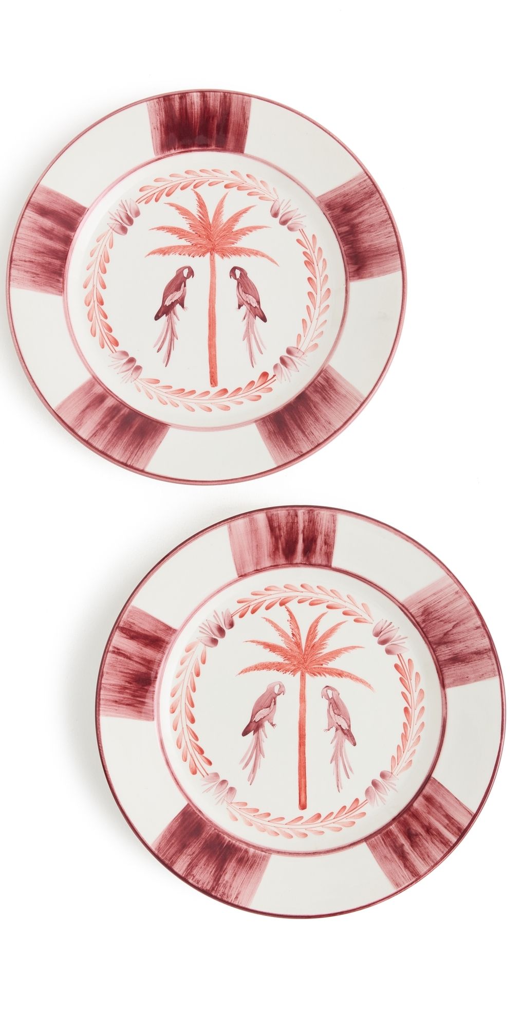 Johanna Ortiz Macao Dinner Plate Uncu Red One Size