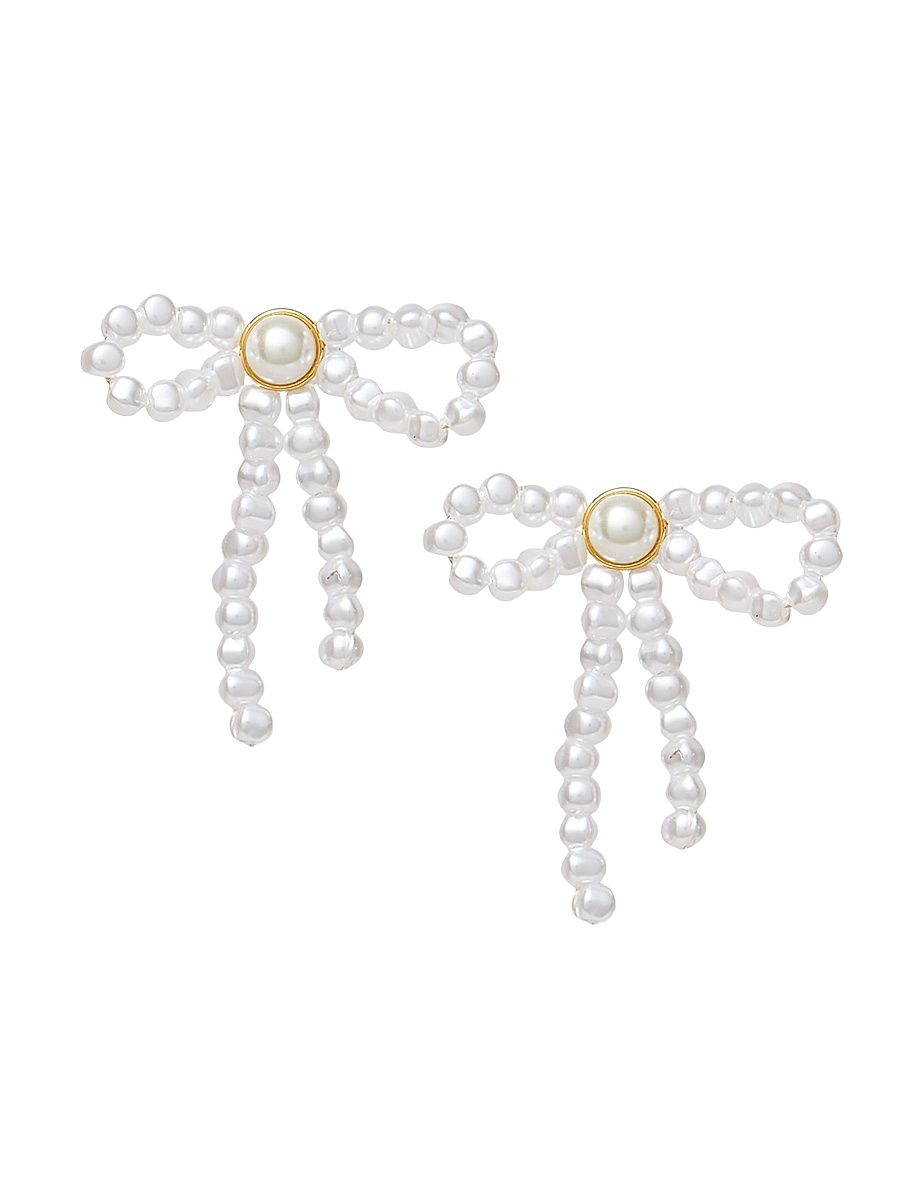 Women's Imitation Pearl Stud Earrings - Pearl