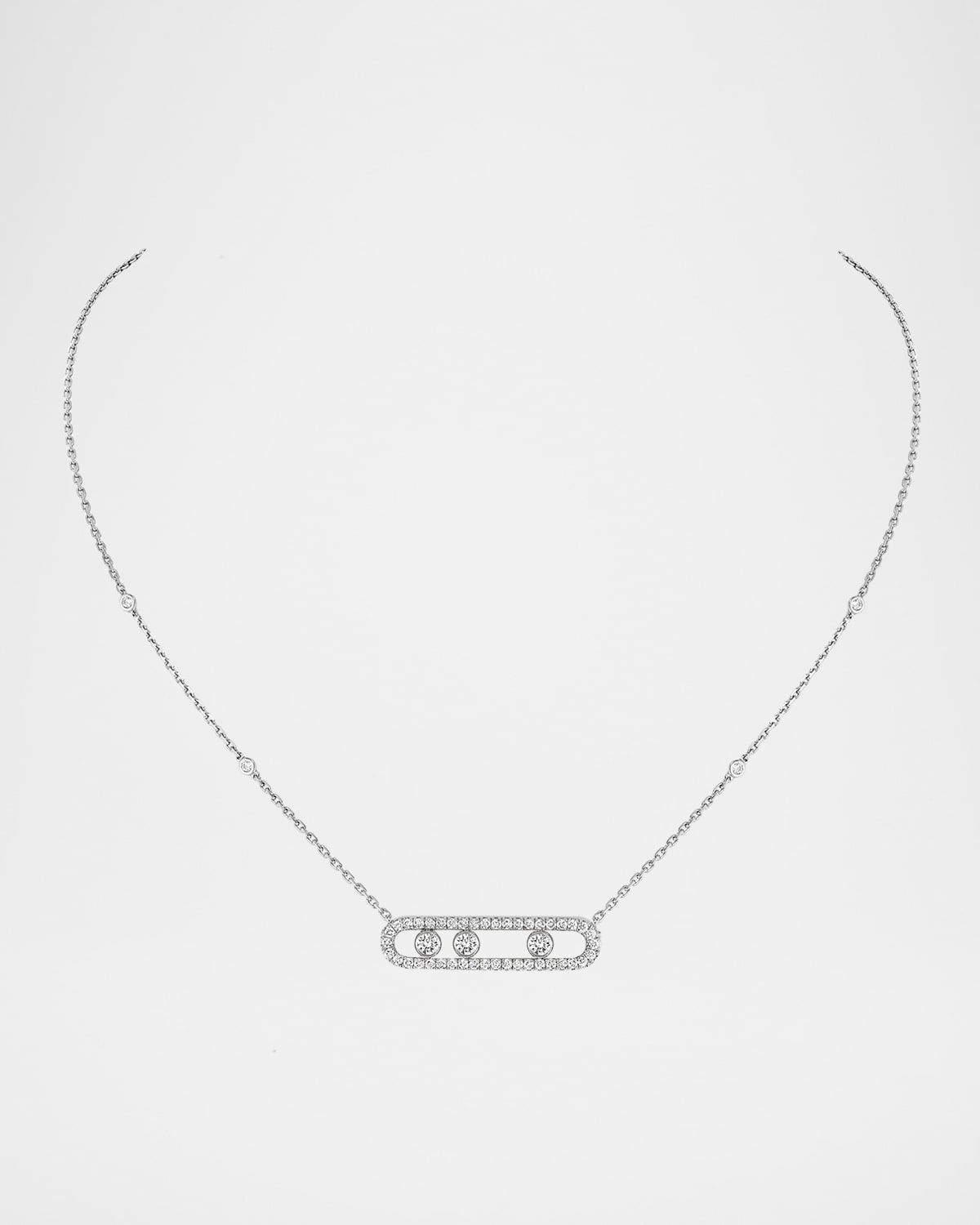 MOVE PAVE DIAMOND NECKLACE