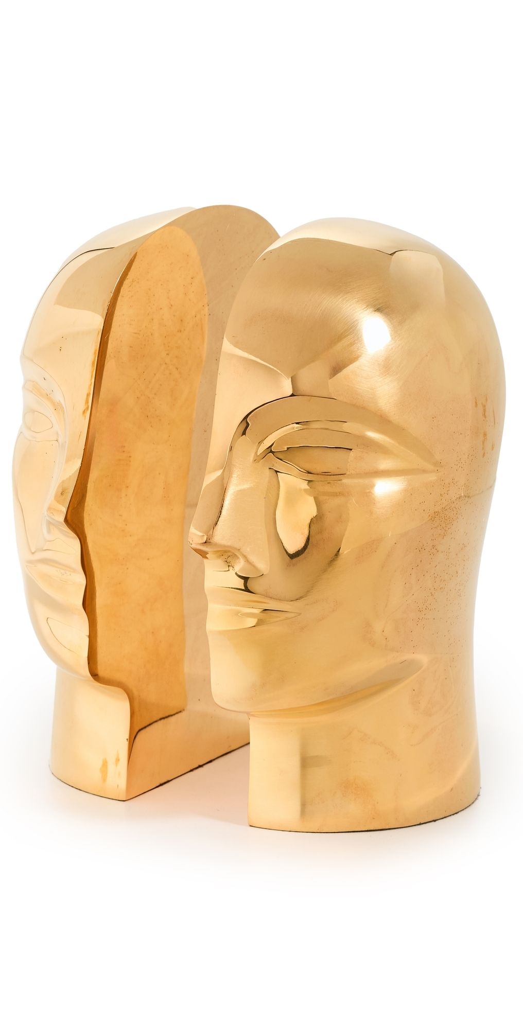 Jonathan Adler Brass Atlas Bookend Set of 2 Brass One Size