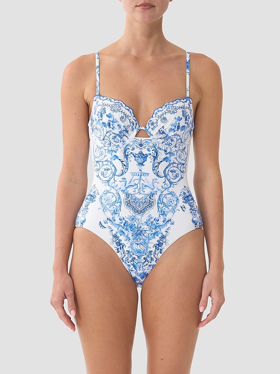 Women's Ceramic Panoramic One-Piece Swimsuit - Ceramic Panoramic - Size Medium