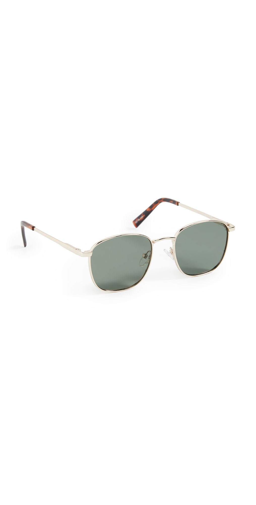 Le Specs Neptune Deux Sunglasses Gold Khaki Mono Polarized One Size
