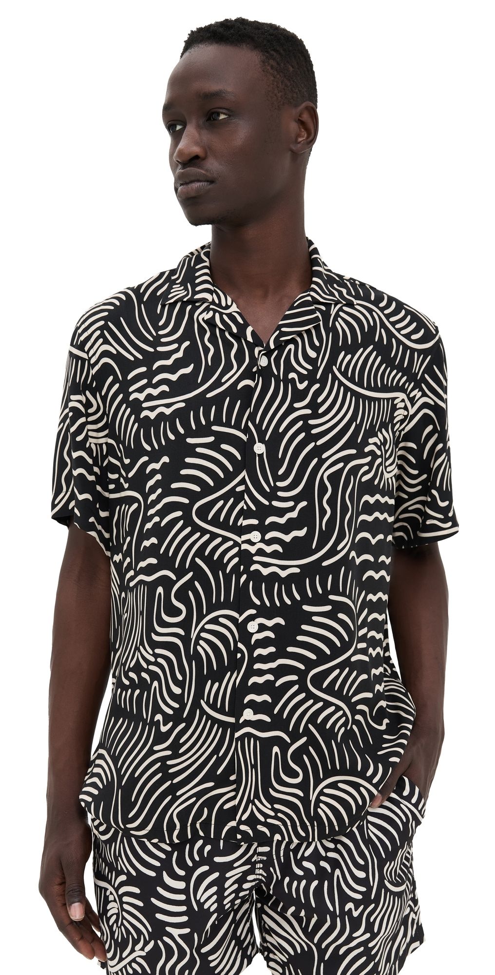 OAS Tar Lorenzo Viscose Shirt Black XL