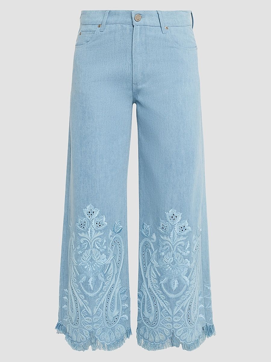 Women's Marigold Embroidered Jeans - Medium Indigo - Size 29