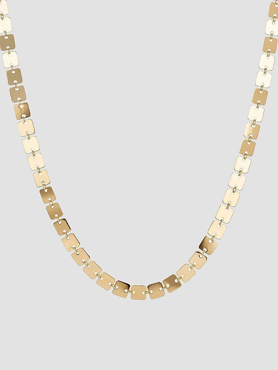 Women's 14K Yellow Gold Square-Link Chain Necklace - Yellow Gold
