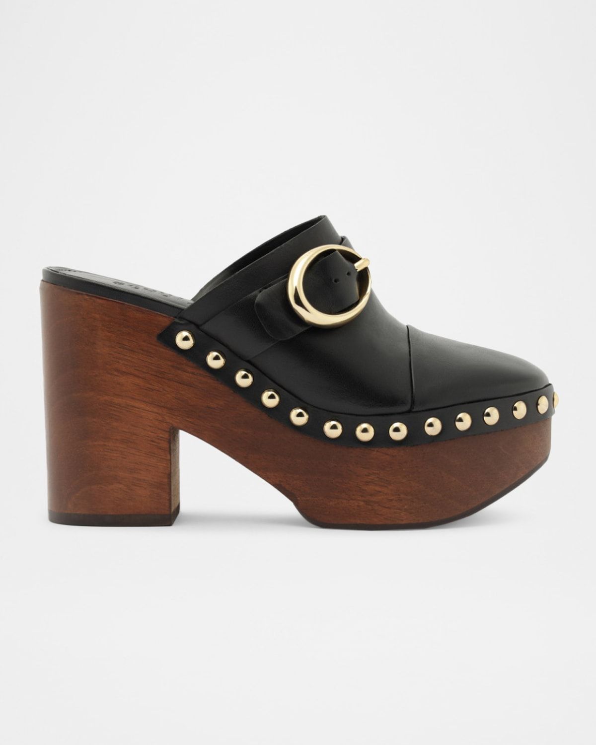 Piper Leather Platform Clogs