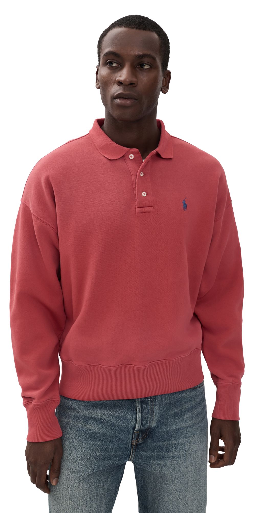 Polo Ralph Lauren Original Label Fleece Garment-Dyed Polo Nantucket Red XXL