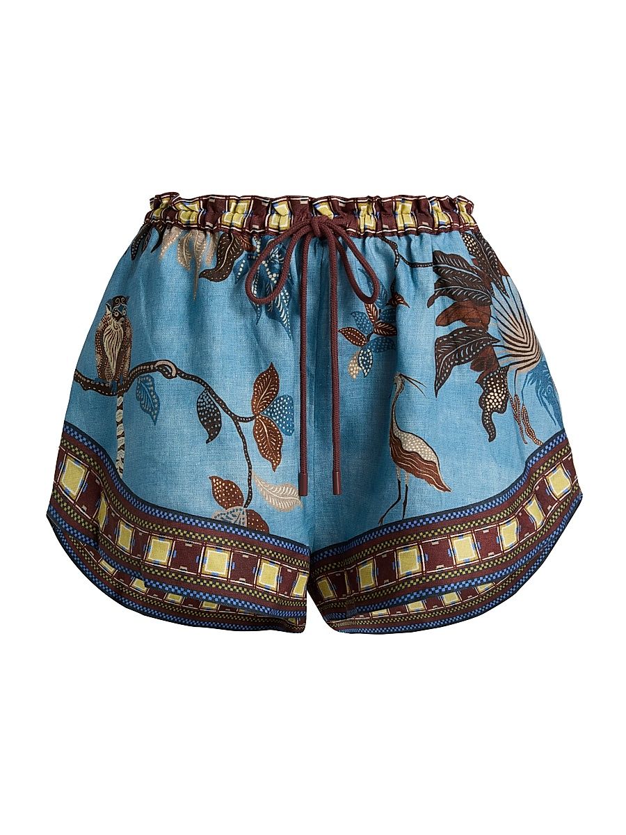 Women's Georgie Relaxed Linen Shorts - Size 8