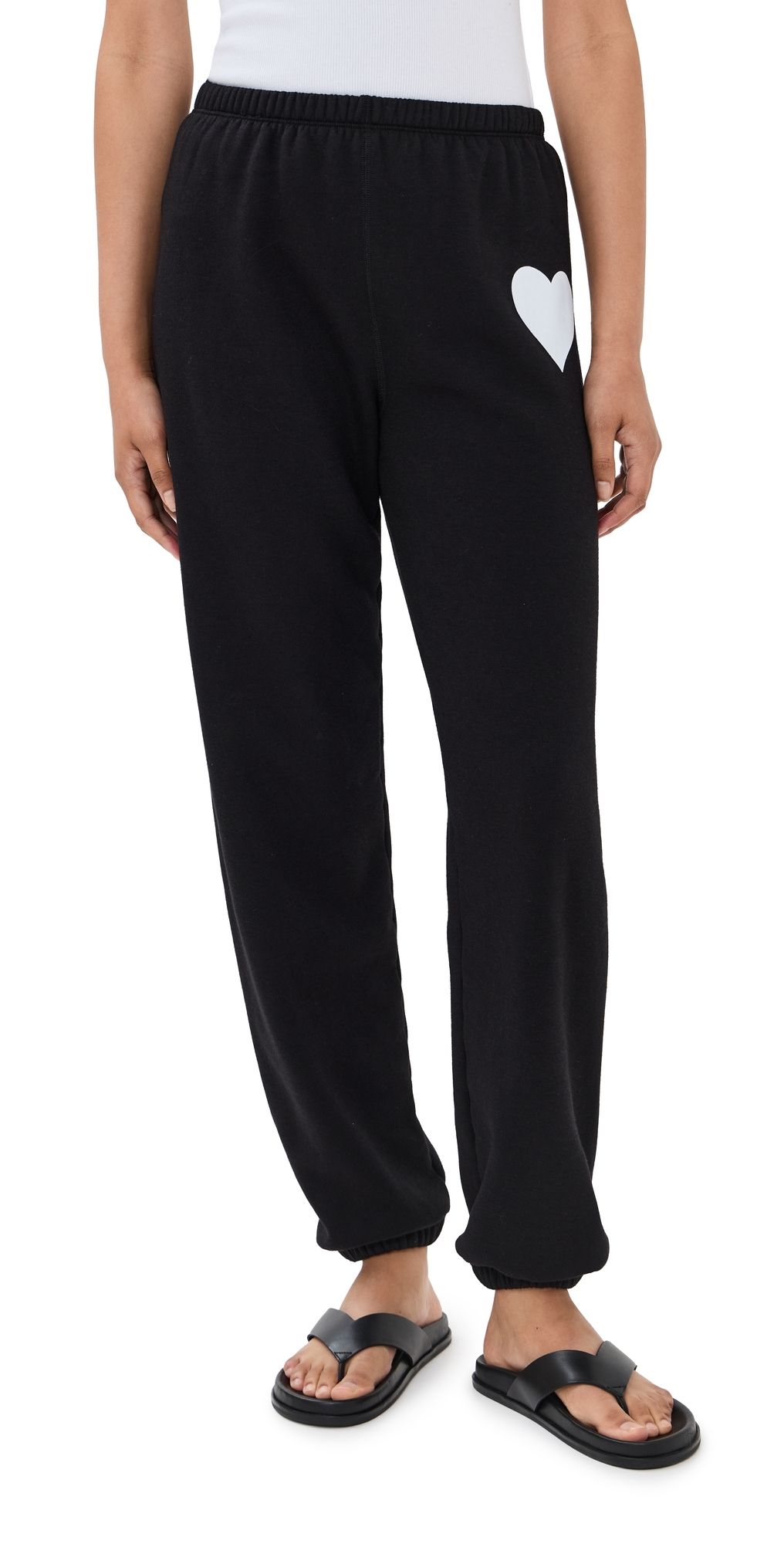 SPRWMN Heart Sweatpants Black/White S