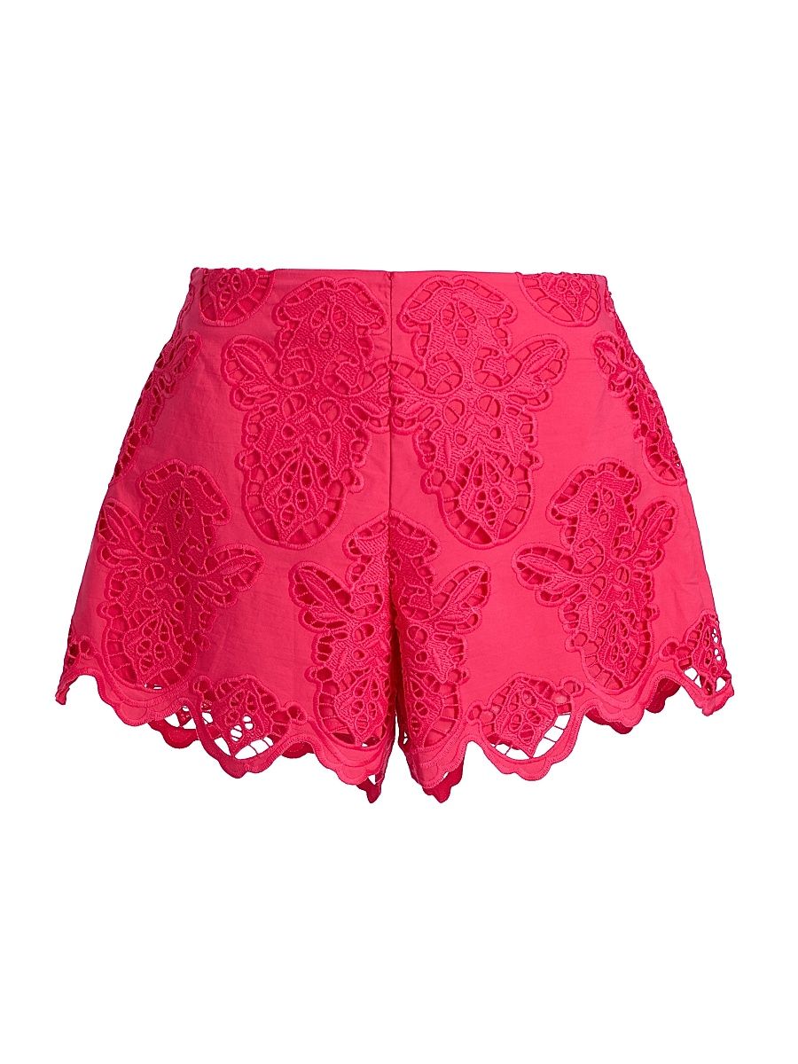 Women's Trish Eyelet Shorts - Azalea Eyelet - Size XL