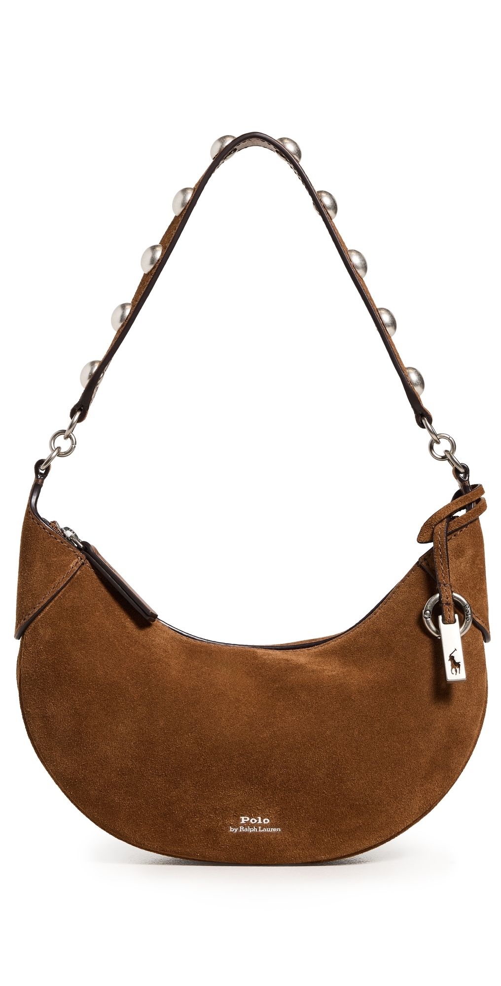 Polo Ralph Lauren Polo I. D. Suede Mini Studded Bag Cinnamon One Size