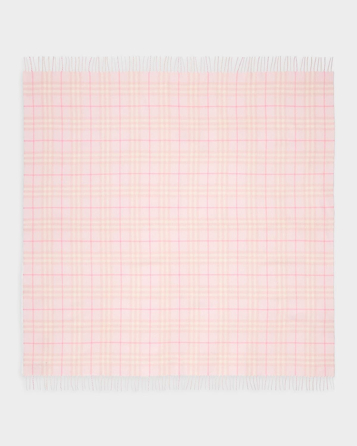 Check Wool Baby Blanket