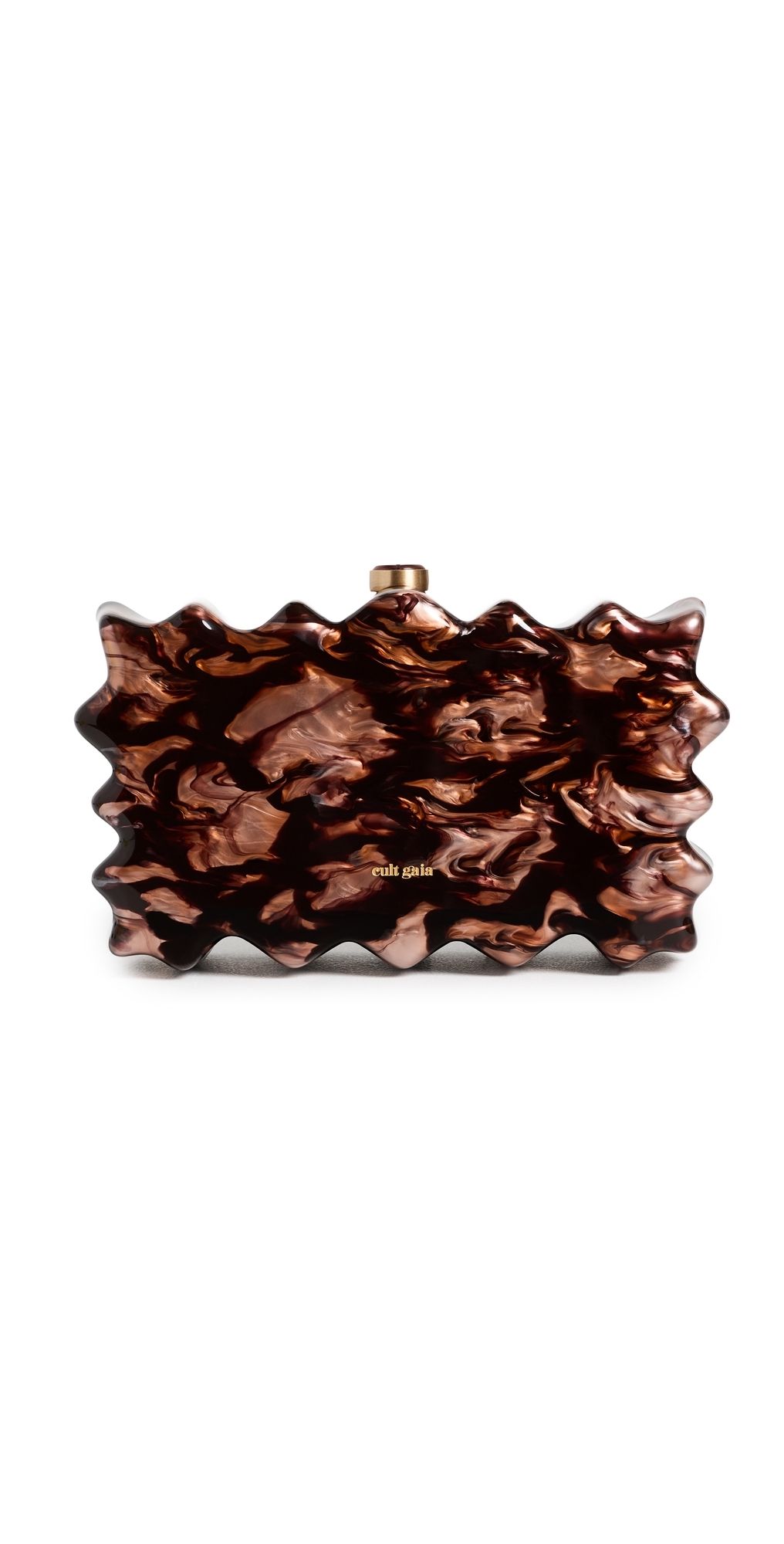 Cult Gaia Paloma Clutch Bronze One Size