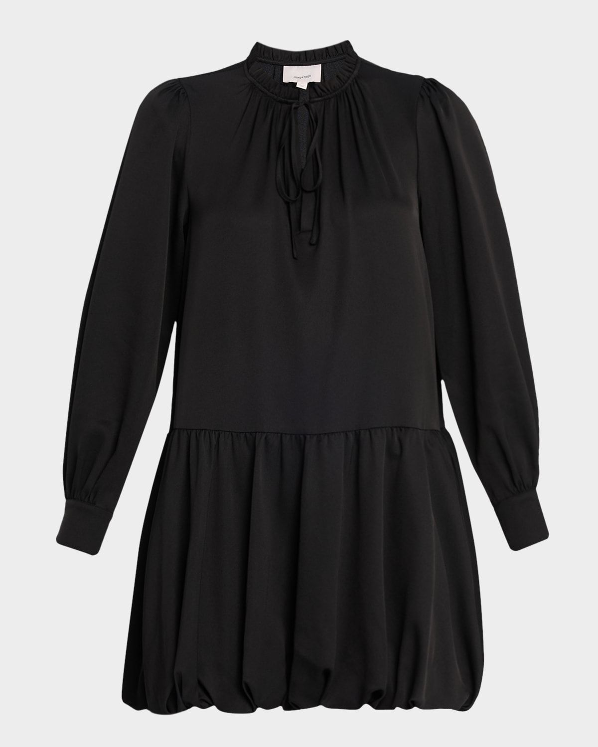 Valetta Long-Sleeve Bubble Mini Dress