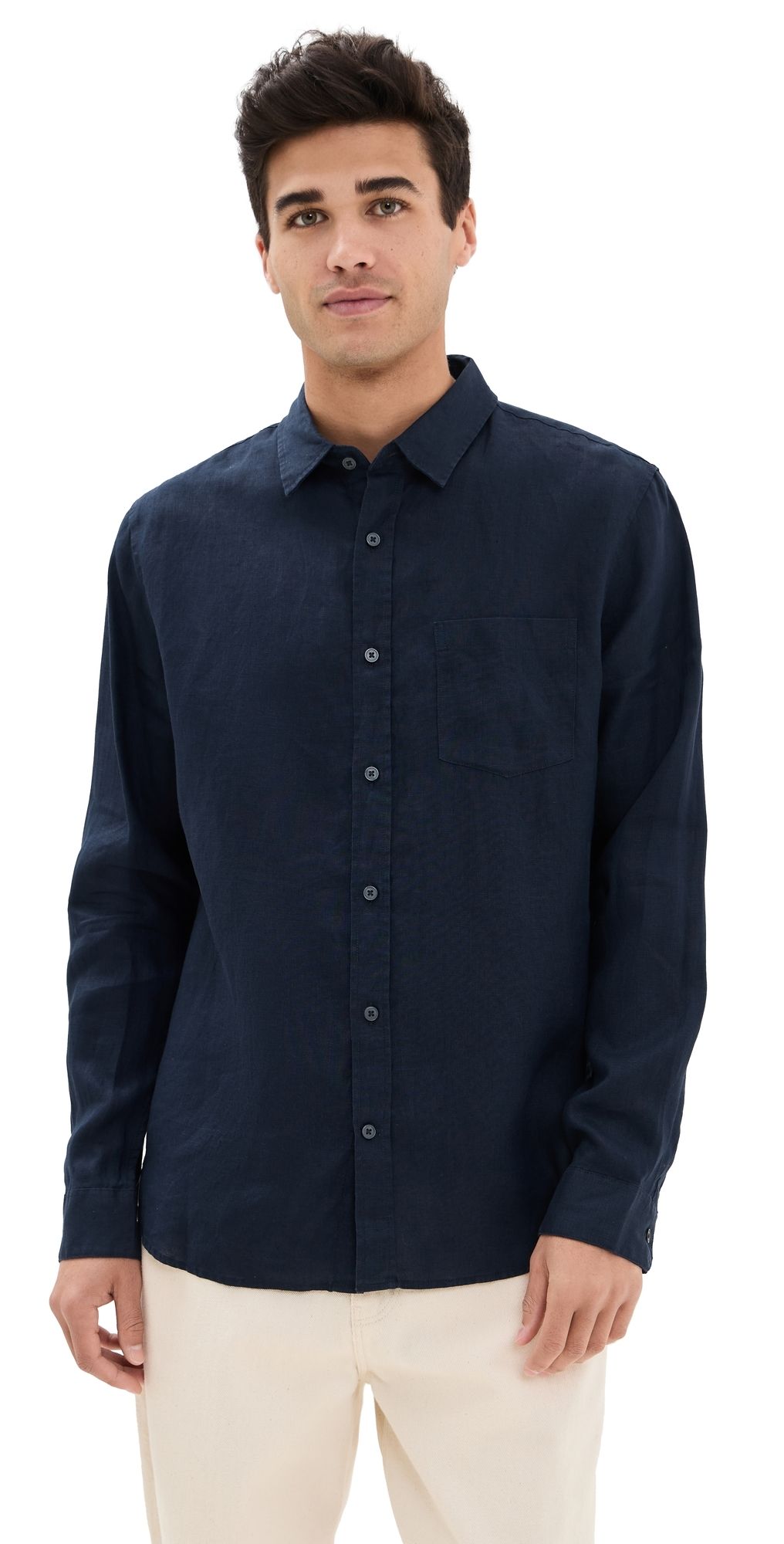 Vince Linen Shirt Coastal XL