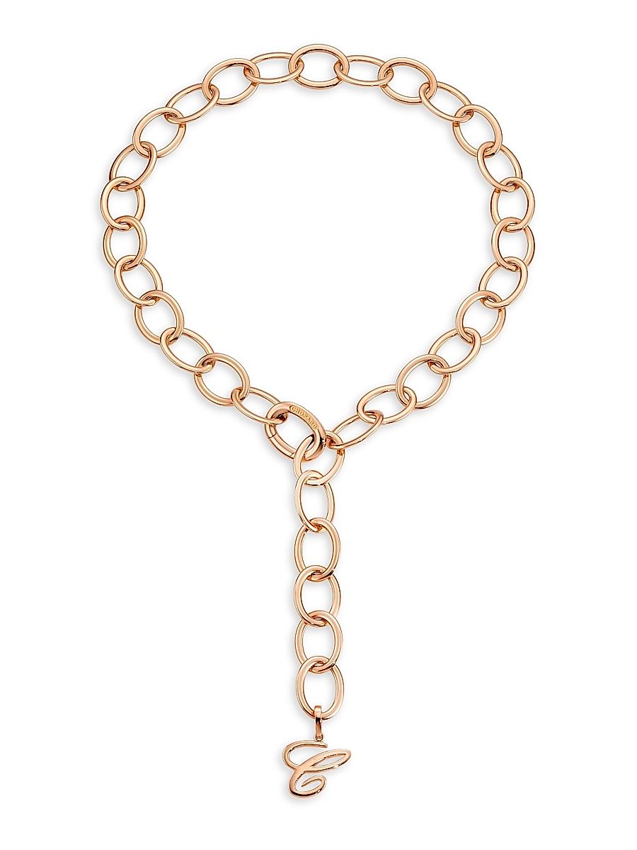Women's Les Chaines 18K Rose Gold Oval-Link Chain Necklace - Rose Gold