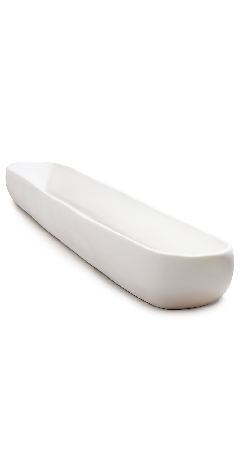 TF DESIGN Cuadrado Long Centerpiece Bowl White One Size