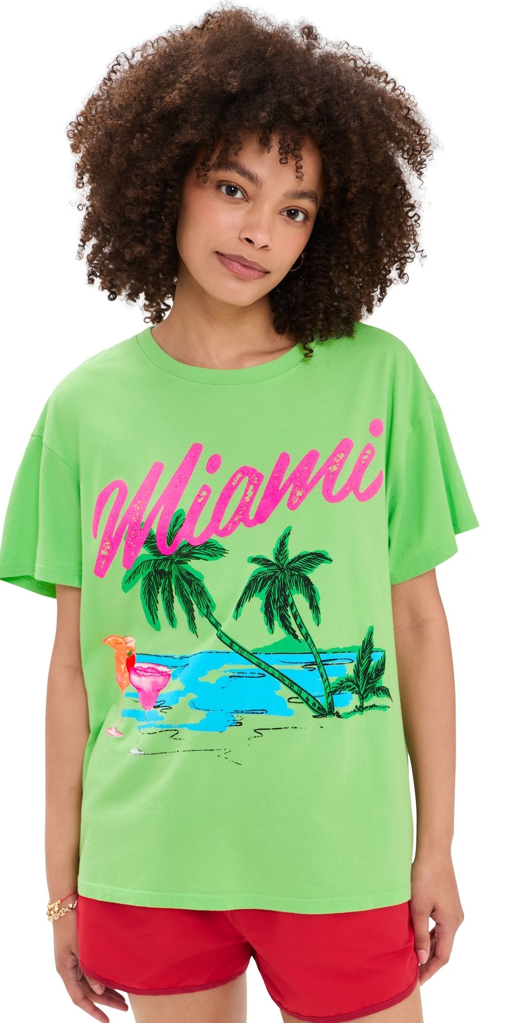 Show Me Your Mumu Travis Tee Miami Beach Graphic XS