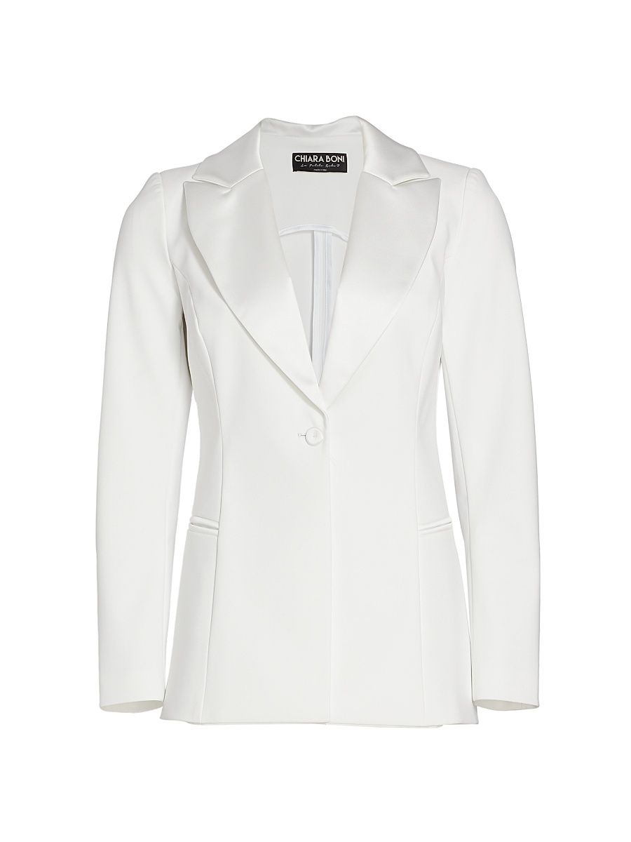 Women's Alex Single-Breasted Blazer - White - Size 10