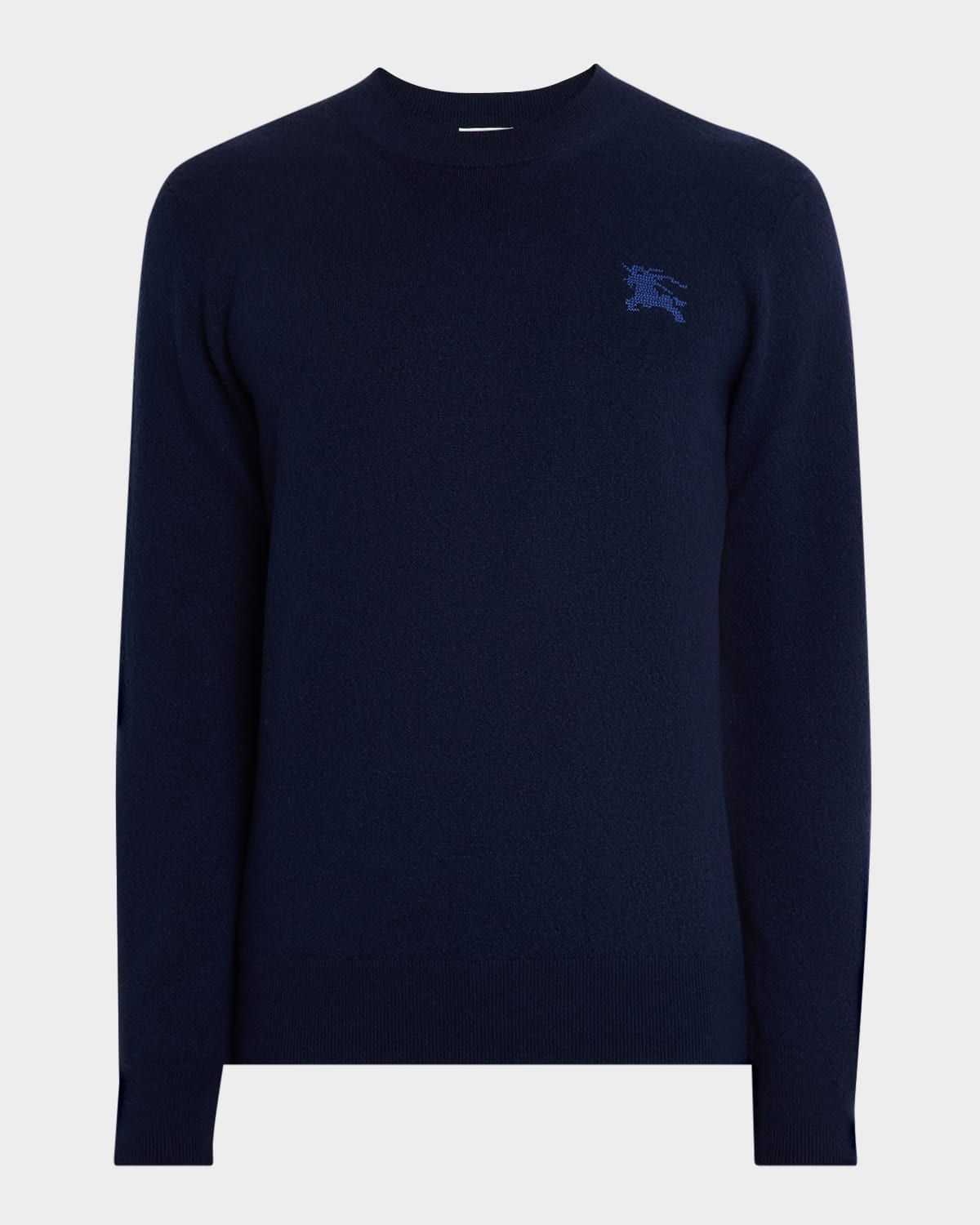 Men & apos;s Wool Embroidered EKD Knit Crewneck Sweater