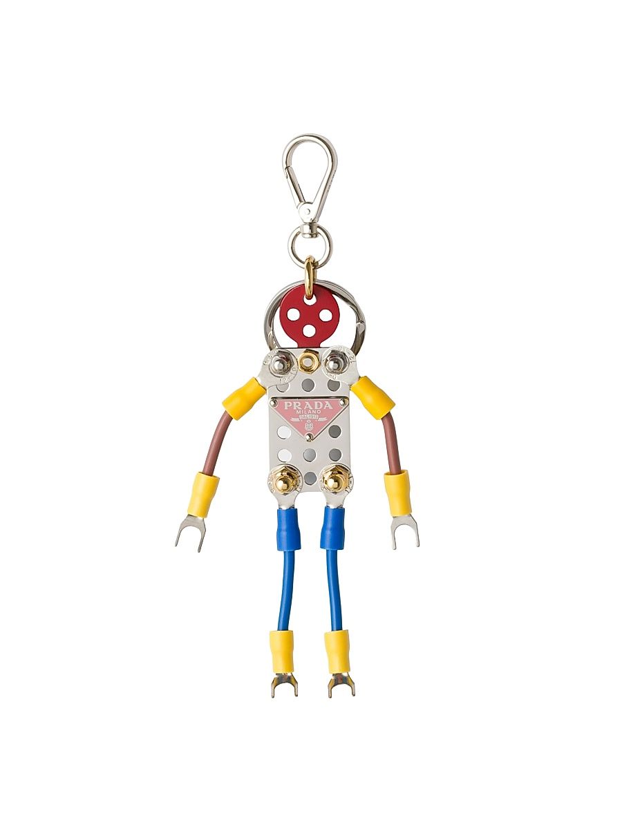 Men's Metal Robot Bag Charm - Assorted