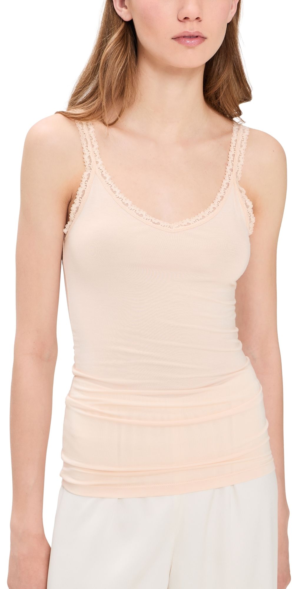 Stripe & Stare Lace Cami Sand M