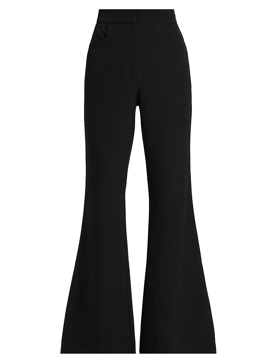 Women's Gaia High-Rise Flared Pants - Black - Size 14
