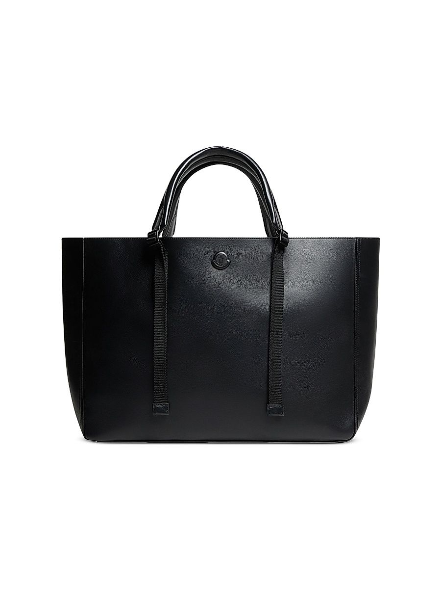Men's Carlo Tote Bag in Leather - Black