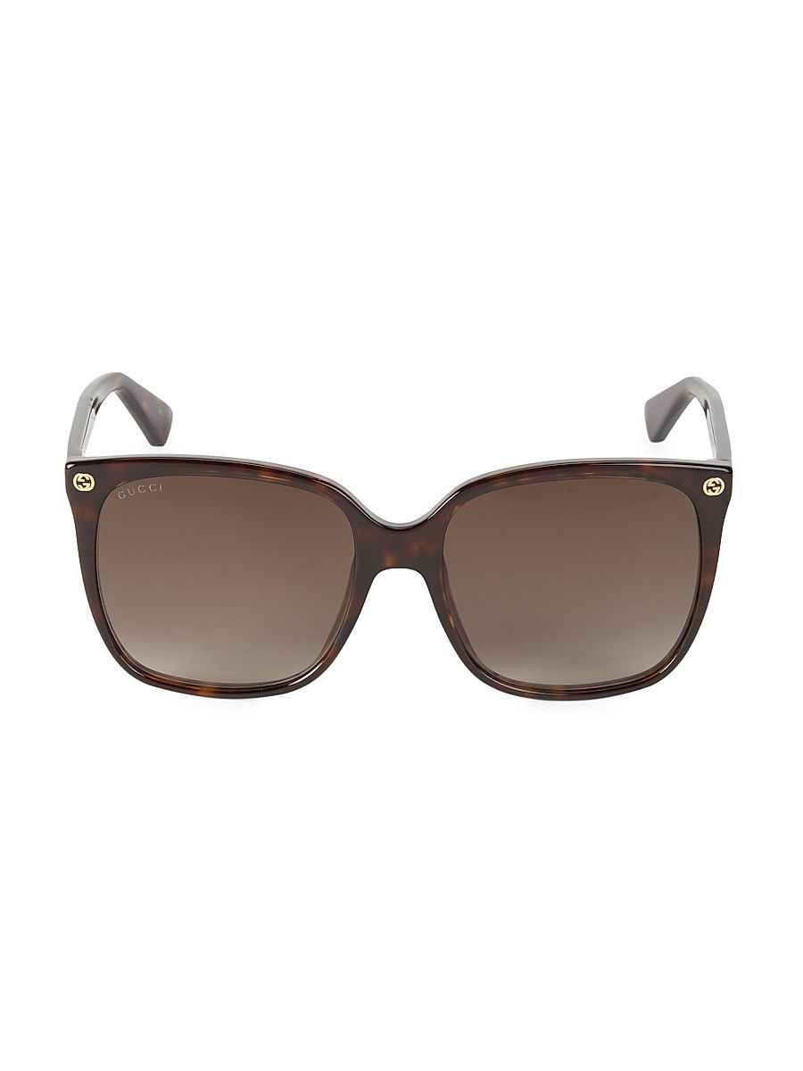 Women's 57MM Square Sunglasses - Avana