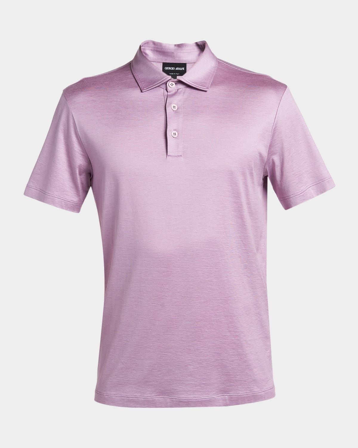 Men & apos;s Silk and Cotton Polo Shirt