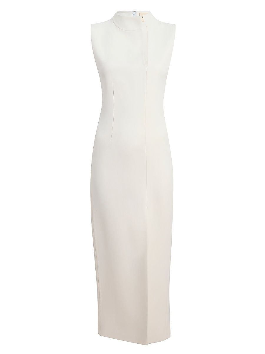 Women's Lowen Front-Slit Sleeveless Column Gown - Chalk - Size 8