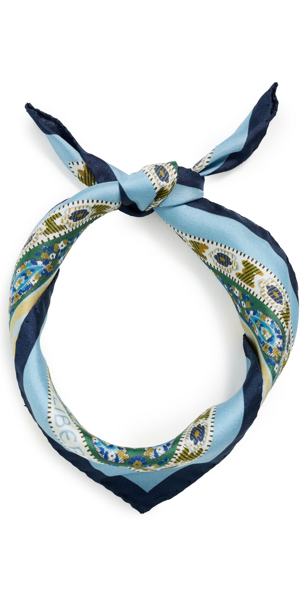 LIBERTY Prospect Trail Silk Scarf Blue One Size