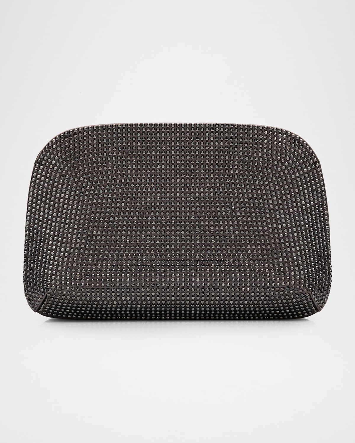 Crystal Satin Clutch Bag