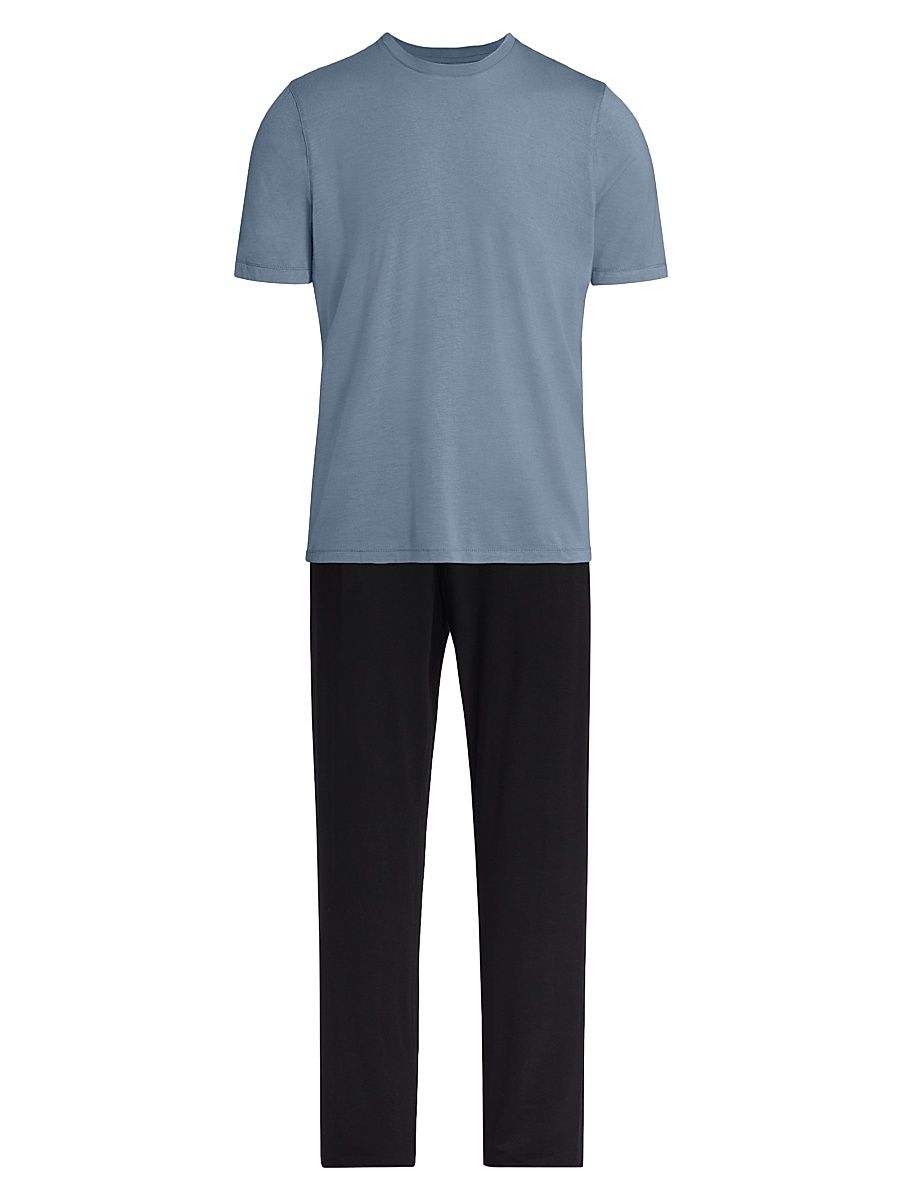 Men's COLLECTION Jogger Sleep Set - Ashley Blue Combo - Size XS