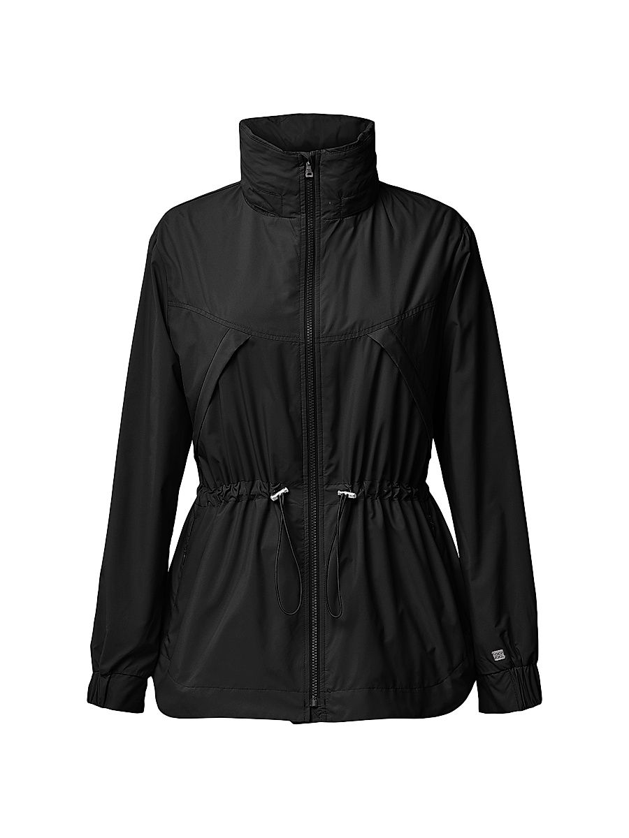 Women's Raven Hooded Water-Repellent Jacket - Black - Size XL