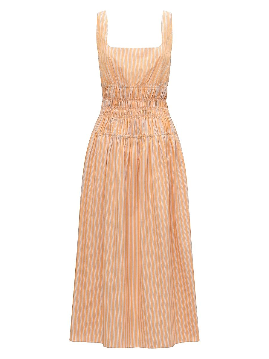 Women's Belinda Gathered Waist Dress - Orange - Size 16