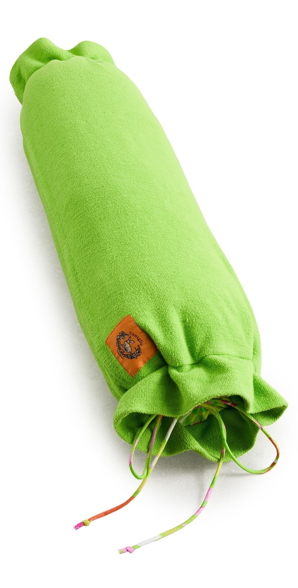 Coniglio Palm Beach Terry Bolster Pillow Little Lime Solid/Prism Geo Line One Size