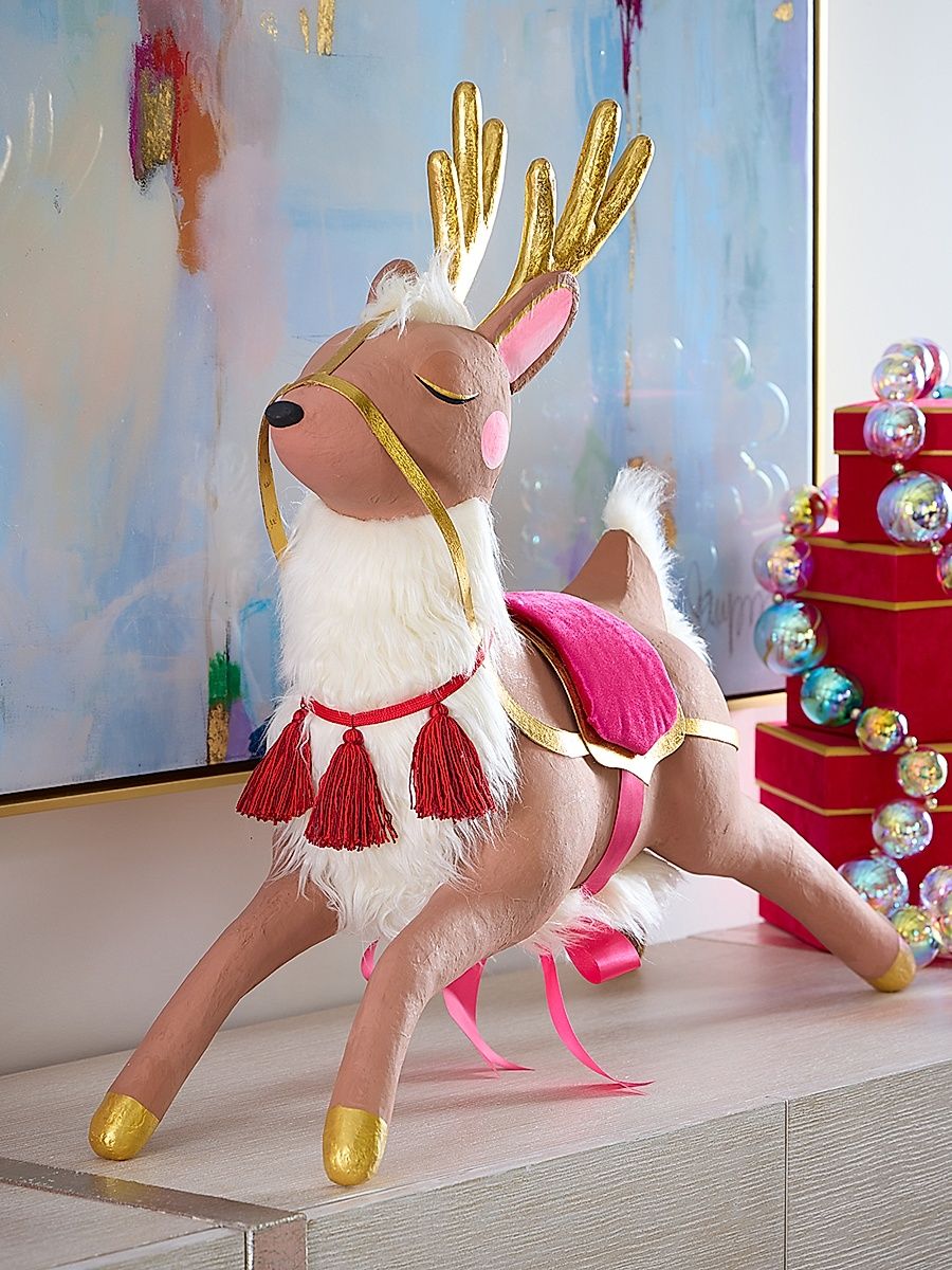 Papa Noel's Reindeer Tabletop Figure