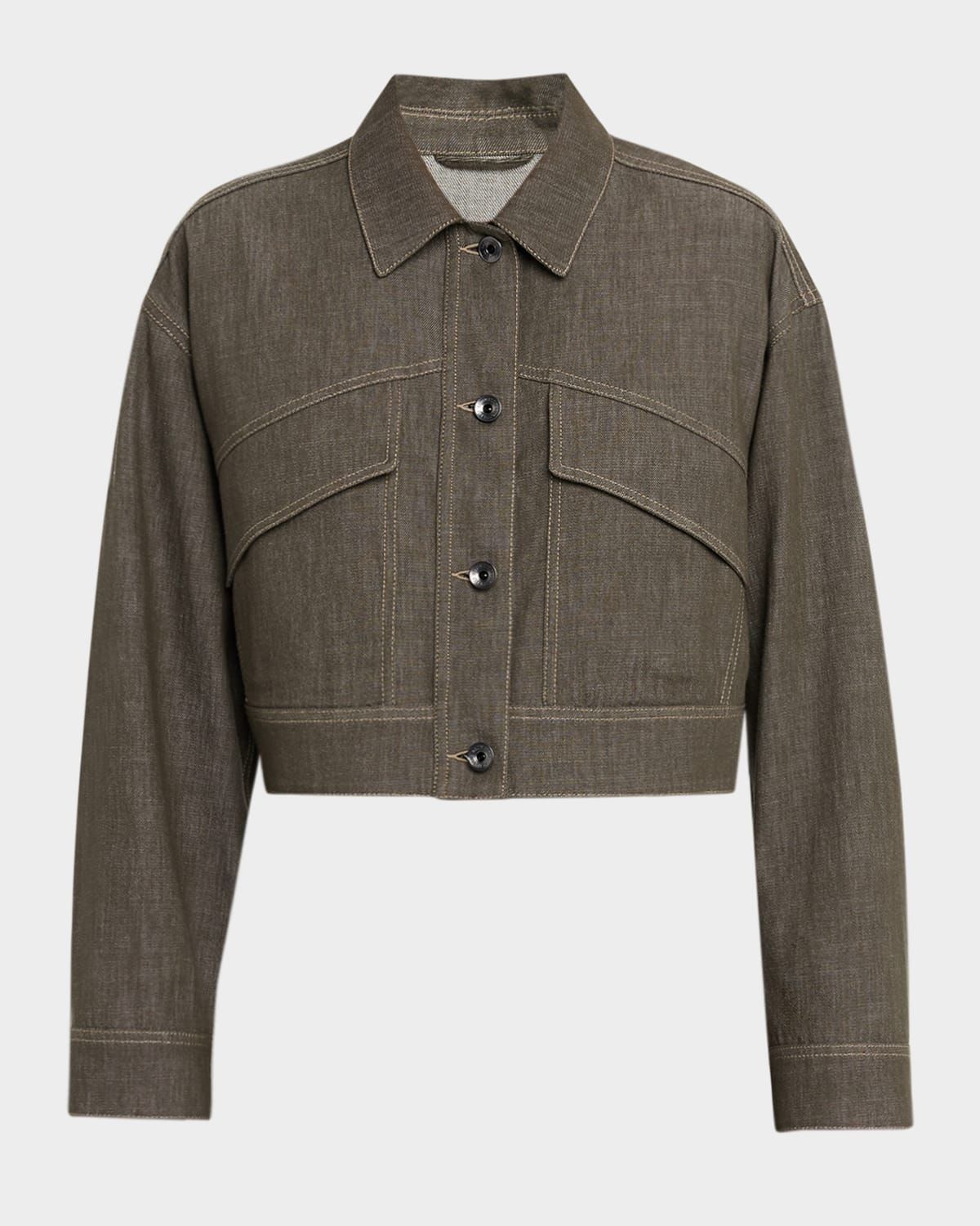 Denim Cropped Jacket